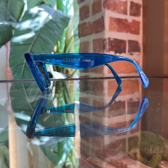 CELINE CL414468/S Blue Transparent Acetate Cat Eye Sunglasses main image 5